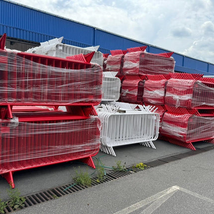 Absperrgitter 230x110cm (light) - Rot / Weiß Absperrgitter BilligerBauzaun