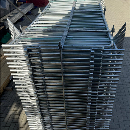 75 Stk Absperrgitter/ Personengitter / Mannesmanngitter 250x110cm / 25mm Absperrgitter BilligerBauzaun