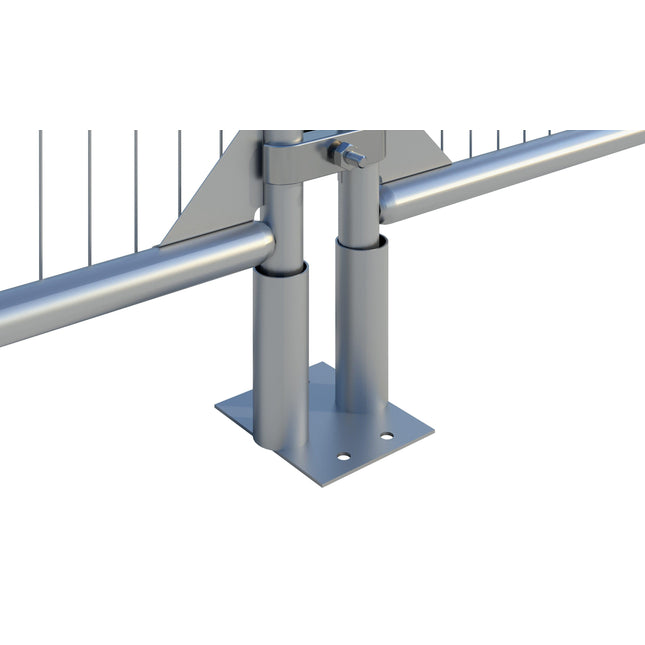 Bauzaun Bodenplatte Light Bodenplatte BilligerBauzaun.
