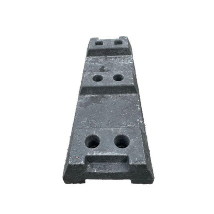 Bauzaunfuß - Gummi 16kg Bauzaunfuß / Fußplatte BilligerBauzaun