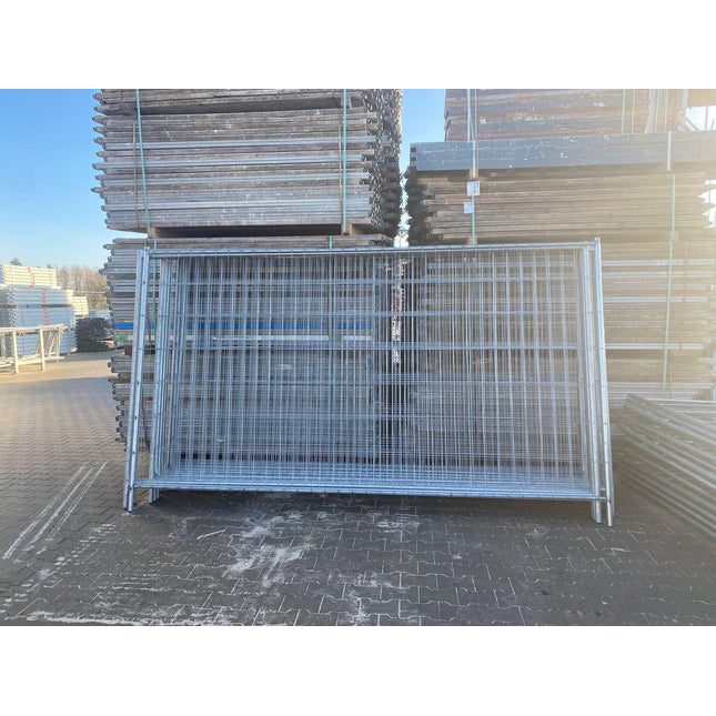 Bauzaun mit Vertikalstrebe 345x200cm (Standard Premium Power Robust) - (B-Ware) Bauzaun BilligerBauzaun