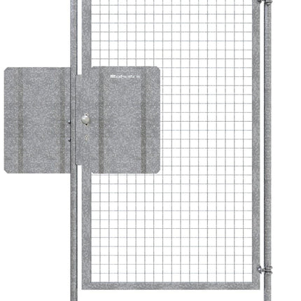 Mobilzaun Tür 197,8 x 20 x 191,8 cm | feuerverzinkt | mit Panikschloss bauzaun Schake 