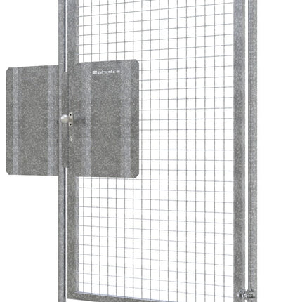 Mobilzaun Tür 197,8 x 20 x 191,8 cm | feuerverzinkt | mit Panikschloss bauzaun Schake 