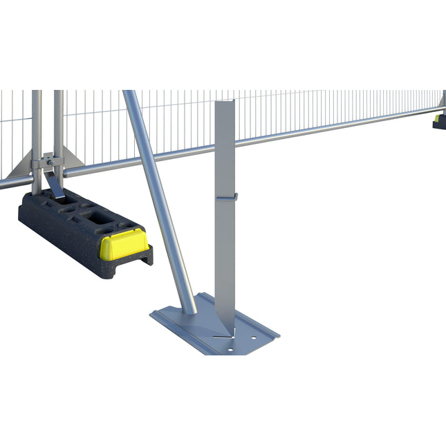 Erdnagel aus Winkeleisen für Stützstreben / Bauzaun Erdspieß Erdspieß BilligerBauzaun. 