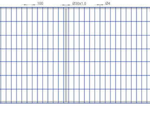 Bauzaun Feuerverzinkt mit Vertikalstrebe 345x200cm Bauzaun Feuerverzinkt BilligerBauzaun. 