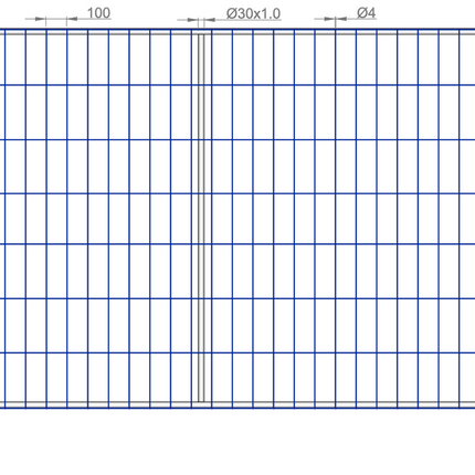 Bauzaun Feuerverzinkt mit Vertikalstrebe 345x200cm Bauzaun Feuerverzinkt BilligerBauzaun. 
