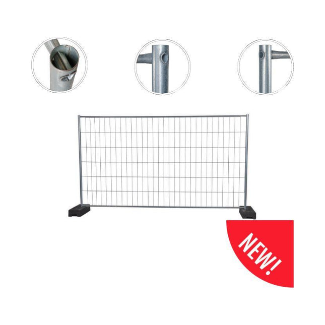 Bauzaun Rohr in Rohr Gepresst Light 345x200cm Bauzaun BilligerBauzaun. 