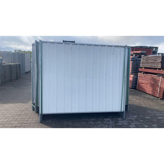 Bauzaun Trapezblech 230x200cm - (B-Ware / Gebraucht ) Sichtschutzzaun BilligerBauzaun 