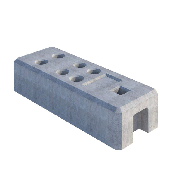 Betonstein für Bauzäune 32kg Bauzaunfuß / Fußplatte BilligerBauzaun 