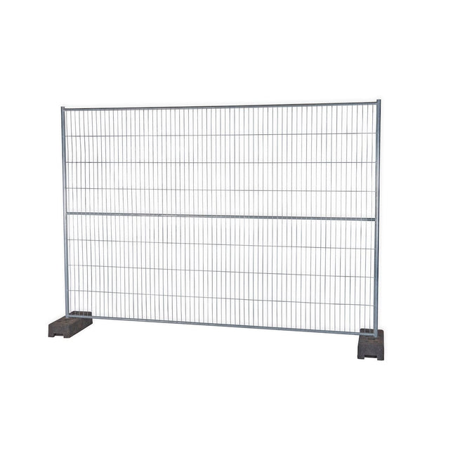 Mobilzaun Exklusiv 3,5x2,5m hoch. Vollfeuerverzinkt, Masche 50x300 Bauzaun Maxi BilligerBauzaun 