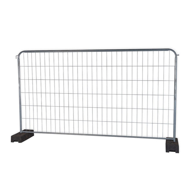 Mobilzaun Profi round 3,5 x 2,0 HaÖs Bauzaun Feuerverzinkt Runde ecken BilligerBauzaun. 