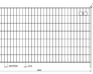 Bauzaun / Mobilzaun 3,45 x 2,00m Standard Bauzaun BilligerBauzaun 