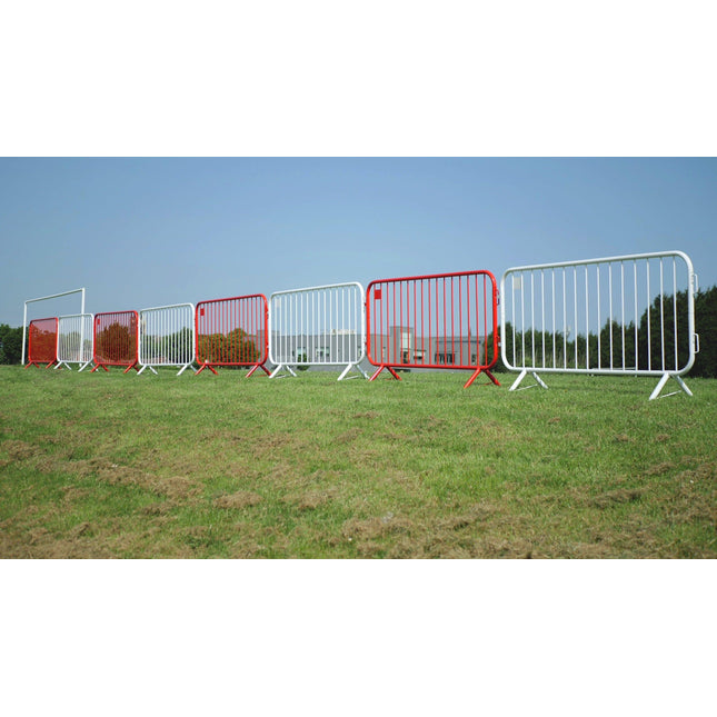 Absperrgitter 230x110cm (light) - Rot / Weiß Absperrgitter BilligerBauzaun 