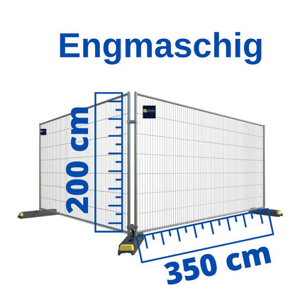 95m Bauzaun Engmaschig 345x200cm (Anticlimb, High Security) Bauzaun Anticlimb BilligerBauzaun 