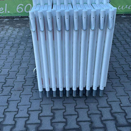Schrankenzaun Komplettset | 20 Schrankenzäune RA1 + Transportpalette | Absperrtechnik Schrankenzaun HDPE RA1 BilligerBauzaun. 