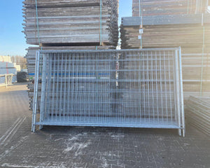 Bauzaun mit Vertikalstrebe 345x200cm (Standard Premium Power Robust) - (B-Ware) Bauzaun BilligerBauzaun 